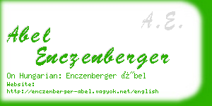 abel enczenberger business card